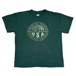 GREEN BAY PACKERS Large T Shirt Titletown USA NFL Team Apparel Football